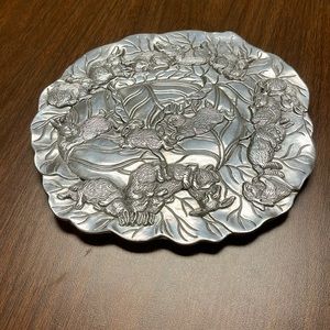 Arthur Court bunny‎ trivet/wall plate